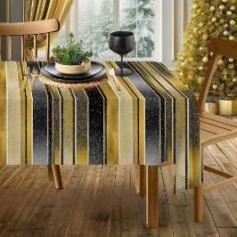 Zwart Goud Kerstmis Fa La Patroon # 27 ID1009 Tafelkleed