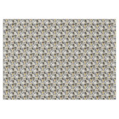 Zwart Goud Kerstmis Merry Pattern#21 ID1009 Tafelkleed (Voorkant (Horizontaal))