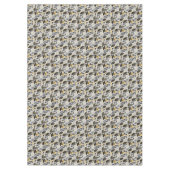 Zwart Goud Kerstmis Merry Pattern#21 ID1009 Tafelkleed (Voorkant)