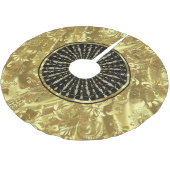 Zwart & Goud Kerstmis Sneeuwvlok Kerstboom Rok (Gekanteld)