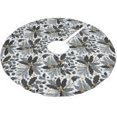 Zwart Goud Kerstmispatroon#17 ID1009 Kerstboom Rok (Gekanteld)