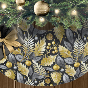 Zwart Goud Kerstmispatroon#22 ID1009 Kerstboom Rok