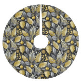 Zwart Goud Kerstmispatroon#22 ID1009 Kerstboom Rok (Voorkant)