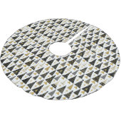 Zwart Goud Kerstmispatroon#25 ID1009 Kerstboom Rok (Gekanteld)