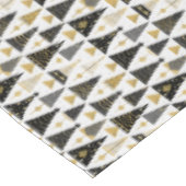 Zwart Goud Kerstmispatroon#25 ID1009 Tafelkleed (Gekanteld)