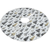 Zwart Goud Kerstmispatroon#26 ID1009 Kerstboom Rok (Gekanteld)