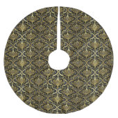 Zwart Goud Kerstmispatroon#30 ID1009 Kerstboom Rok (Voorkant)