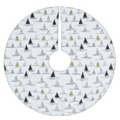 Zwart Goud Kerstmispatroon#5 ID1009 Kerstboom Rok (Voorkant)