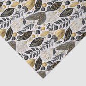 Zwart Goud Kerstpatroon#21 ID1009 Tissuepapier (Detail)