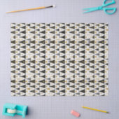 Zwart Goud Kerstpatroon#25 ID1009 Tissuepapier (Craft)