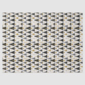 Zwart Goud Kerstpatroon#25 ID1009 Tissuepapier (Voorkant)