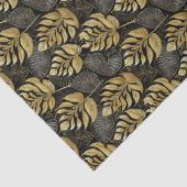 Zwart Goud Kerstpatroon#29 ID1009 Tissuepapier (Detail)