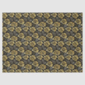 Zwart Goud Kerstpatroon#29 ID1009 Tissuepapier (Voorkant)