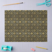 Zwart Goud Kerstpatroon#30 ID1009 Tissuepapier (Craft)