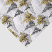 Zwart Goud Kerstpatroon#4 ID1009 Tissuepapier (Detail)