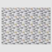 Zwart Goud Kerstpatroon#8 ID1009 Tissuepapier (Voorkant)