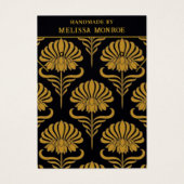 Zwart Goud Ketting Sieraden Display Kaart (Voorkant)