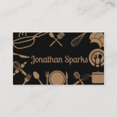 Zwart & Goud Keuken Collage Visitekaartje (Voorkant)