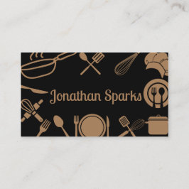 Zwart & Goud Keuken Collage Visitekaartje