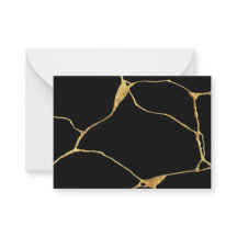 Zwart Goud Kintsugi Oude Kintsukuroi