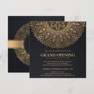 ZWART GOUD KLASSIEKE SIERLIJKE MANDALA GRAND OPENI KAART