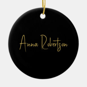 Zwart Goud Kleuren Professionele Trendy Kalligrafi Keramisch Ornament