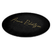 Zwart Goud Kleuren Professionele Trendy Kalligrafi Snijplank (Hoek)