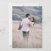 Zwart & Goud Land Bruiloft Kaart (Achterkant)