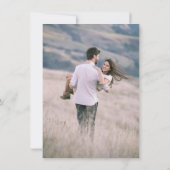 Zwart & Goud Land Bruiloft Save The Date (Achterkant)