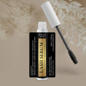 Zwart & Goud Lash Serum Mascara Cosmetische Buis Labels