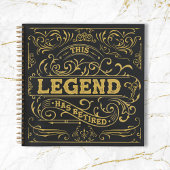 zwart goud legende pensioen gastenboek notitieboek