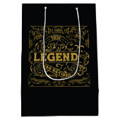  zwart goud legende pensioen medium cadeauzakje (Achterkant)