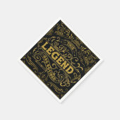 zwart goud legende pensioen servet (Hoek)