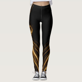 Zwart & Goud Leggings "Golden Elegance"
