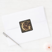 Zwart & Goud Letter ‘G’ - Sticker (Envelop)