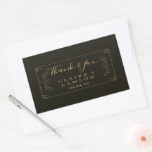 Zwart Goud Lijst Borders Bedankt Classic