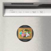 Zwart & Goud Lijst - Voeg uw foto toe! Magneet (Insitu (Vaatwasser))