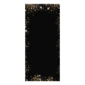 Zwart goud logo foto qr code index reclamekaart (Achterkant)