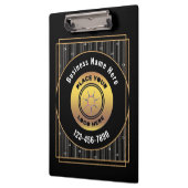 Zwart Goud Logo Kantoor Business Personaliseren Klembord (Links)