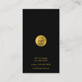Zwart Goud Logo Social Media Verbind met ons Visitekaartje (Achterkant)