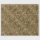 Zwart Goud Luipaard Jachtluipaard Dierprint Cadeaupapier (Vlak)