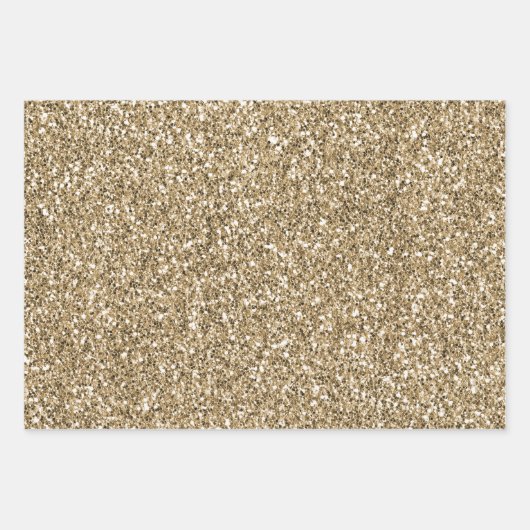 Zwart Goud Luipaard Print Glitz Inpakpapier Vel (Voorkant 3)