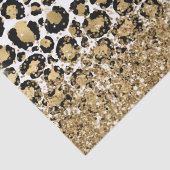 Zwart Goud Luipaard Print Glitz Tissuepapier (Detail)