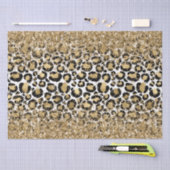 Zwart Goud Luipaard Print Glitz Tissuepapier (Craft)