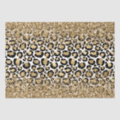 Zwart Goud Luipaard Print Glitz Tissuepapier (Voorkant)