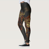Zwart Goud Luipaard Print Leggings & Yogabroek (Links)