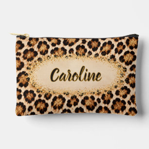 Zwart Goud Luipaardprint Glamour Etui