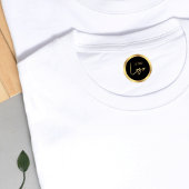 Zwart & Goud Lux Boutique Logo Waterdichte Kleding Labels