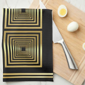 Zwart goud luxe chef-kok theedoek