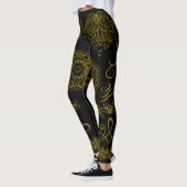 Zwart/Goud Mandala Leggings (Links)